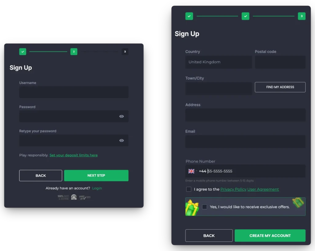 7bet registration